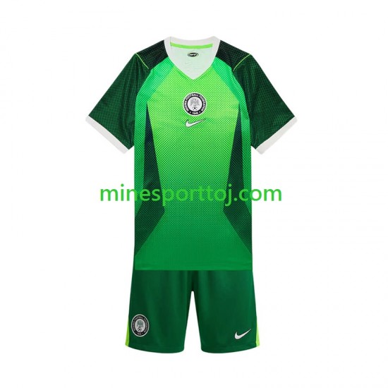 Nigeria 2026 Børne Hjemmebane Fodboldtrøje Lange Ærmer