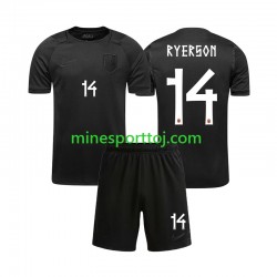 Norge Julian Ryerson 14 Børne Udebane Fodboldtrøje VM 2026 Lange Ærmer