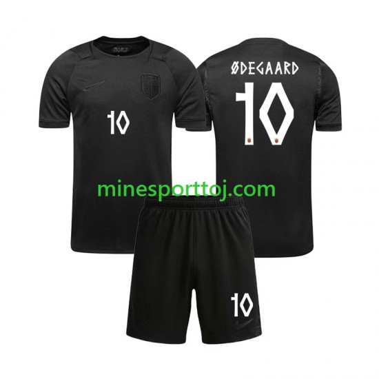 Norge Martin Odegaard 10 Børne Udebane Fodboldtrøje VM 2026 Lange Ærmer