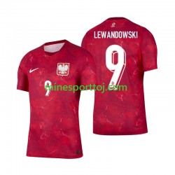Polen Robert Lewandowski 9 2026 Herre Udebane Fodboldtrøje Lange Ærmer