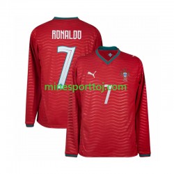 Portugal Cristiano Ronaldo 7 Herre Hjemmebane Fodboldtrøje VM 2026 med Korte Ærmer
