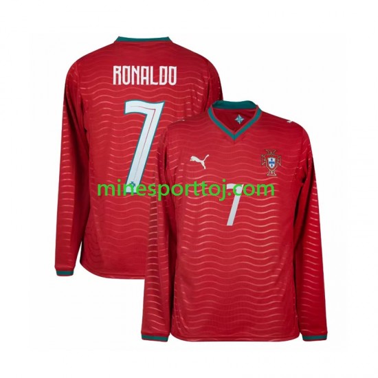 Portugal Cristiano Ronaldo 7 Herre Hjemmebane Fodboldtrøje VM 2026 med Korte Ærmer