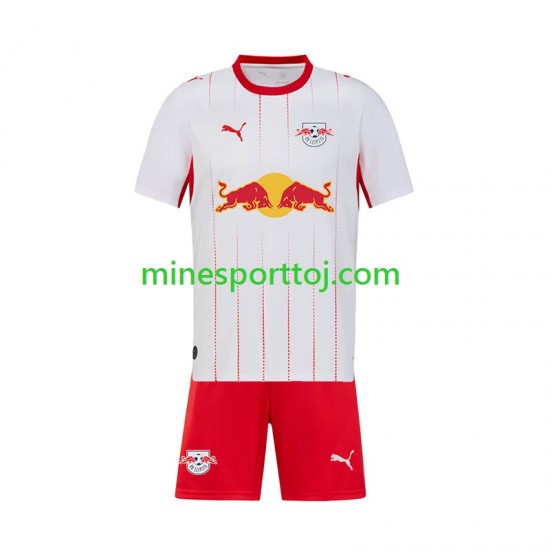 RB Leipzig Børne Hjemmebane Fodboldtrøje 2026-2027 Lange Ærmer