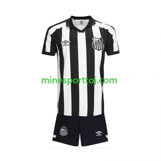 Santos FC Børne Udebane Fodboldtrøje 2026-2027 Lange Ærmer