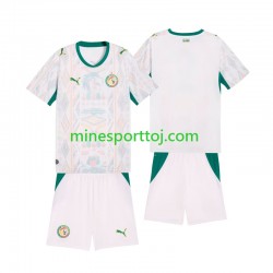 Senegal 2026 2027 Børne Hjemmebane Fodboldtrøje Lange Ærmer