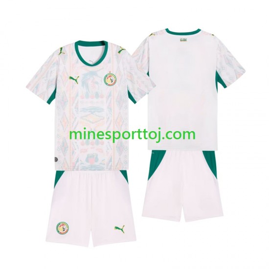 Senegal 2026 2027 Børne Hjemmebane Fodboldtrøje Lange Ærmer