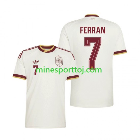 Spanien Ferran Torres 7 Herre Udebane Fodboldtrøje VM 2026 Lange Ærmer