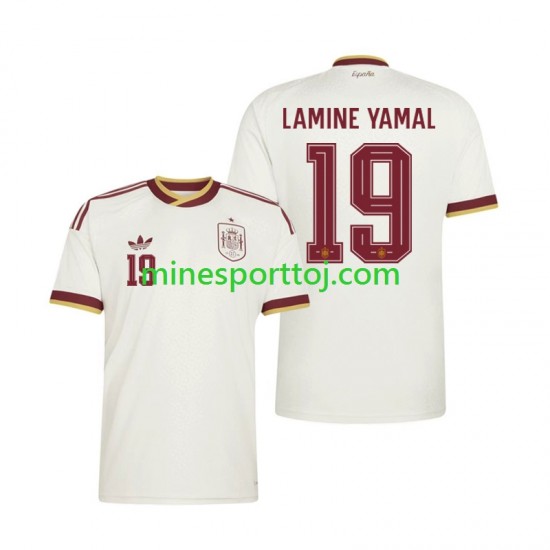 Spanien Lamine Yamal 19 Herre Udebane Fodboldtrøje VM 2026 Lange Ærmer