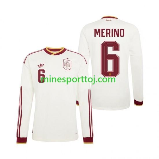 Spanien Mikel Merino 6 Herre Udebane Fodboldtrøje VM 2026 med Korte Ærmer