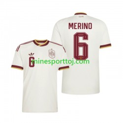 Spanien Mikel Merino 6 Herre Udebane Fodboldtrøje VM 2026 Lange Ærmer