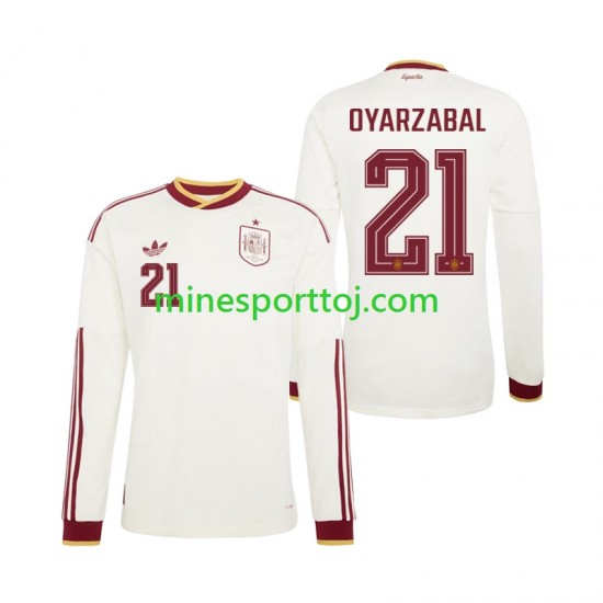 Spanien Mikel Oyarzabal 21 Herre Udebane Fodboldtrøje VM 2026 med Korte Ærmer