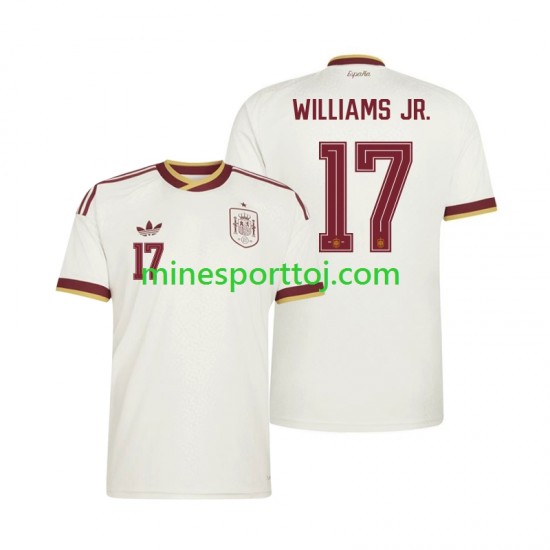 Spanien Nico Williams 17 Herre Udebane Fodboldtrøje VM 2026 Lange Ærmer