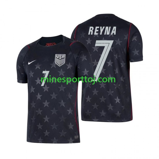 USA Giovanni Reyna 7 Herre Udebane Fodboldtrøje VM 2026 Lange Ærmer