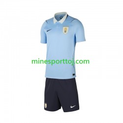 Uruguay Børne Hjemmebane Fodboldtrøje VM 2026 Lange Ærmer