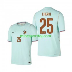 Frankrig Rayan Cherki 25 Herre Udebane Fodboldtrøje VM 2026 Lange Ærmer