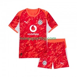 Borussia Dortmund Målmand Børne Udebane Fodboldtrøje 2025-2026 Lange Ærmer