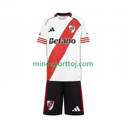 CA River Plate Børne Hjemmebane Fodboldtrøje 2025-2026 Lange Ærmer