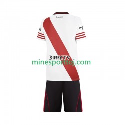 CA River Plate Børne Hjemmebane Fodboldtrøje 2025-2026 Lange Ærmer
