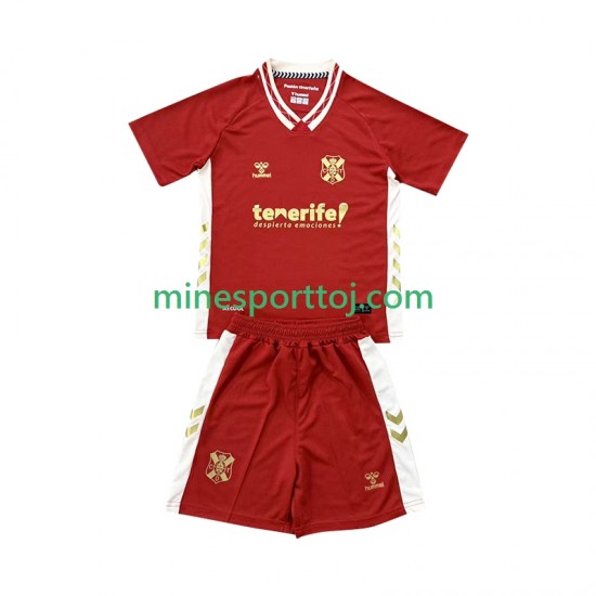 CD Tenerife Børne Udebane Fodboldtrøje 2025-2026 Lange Ærmer