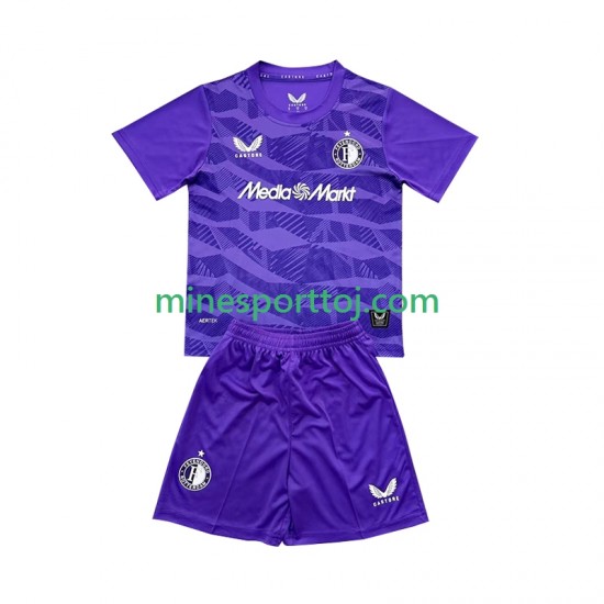 Feyenoord Rotterdam Målmand Børne Tredje Fodboldtrøje 2025-2026 Lange Ærmer