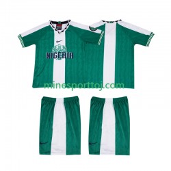 Nigeria 1996 Børne Retro Hjemmebane Fodboldtrøje Lange Ærmer