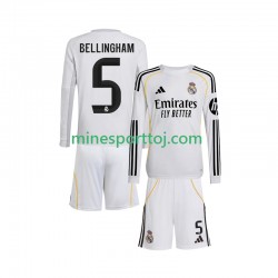 Real Madrid Jude Bellingham 5 Børne Hjemmebane Fodboldtrøje 2025-2026 med Korte Ærmer