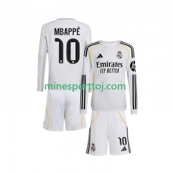 Real Madrid Kylian Mbappe 10 Børne Hjemmebane Fodboldtrøje 2025-2026 med Korte Ærmer