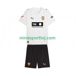 Valencia CF Børne Hjemmebane Fodboldtrøje 2025-2026 Lange Ærmer